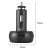 Dijital LED Araç Çakmak Voltmetre Termometre Araba Kamyon USB Şarj Cihazı 12V/24V Sıcaklık Ölçer Voltmetre 3'ü 1 arada