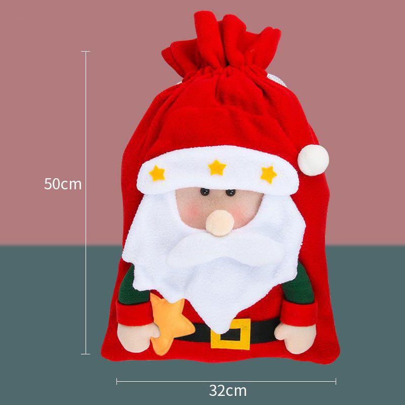 Velká vánoční dárková taška Vánoční dekorace Štědrý den Santa Claus Sněhulák Cukroví Dárky pro děti