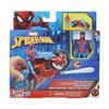 Figurine spider-man arachno-moto lance-toile avec véhicule et projectiles - hasbro - dès 4 ans