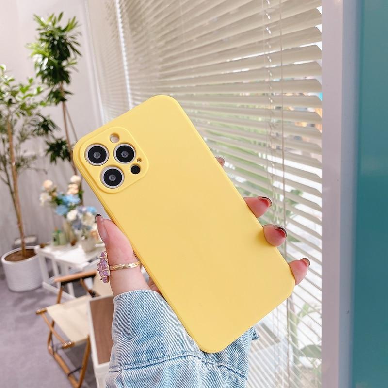Buy Soft Candy Square Phone Case For iPhone 11 12 Pro Max XS X XR 7 8 6 ...