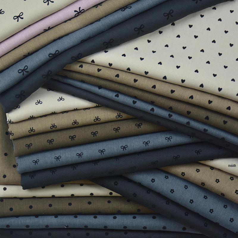 Casual Fashion Women's Fabric: Woven Solid Color Bow Heart Dot & Plum Blossom Flocking for Hair Accessories