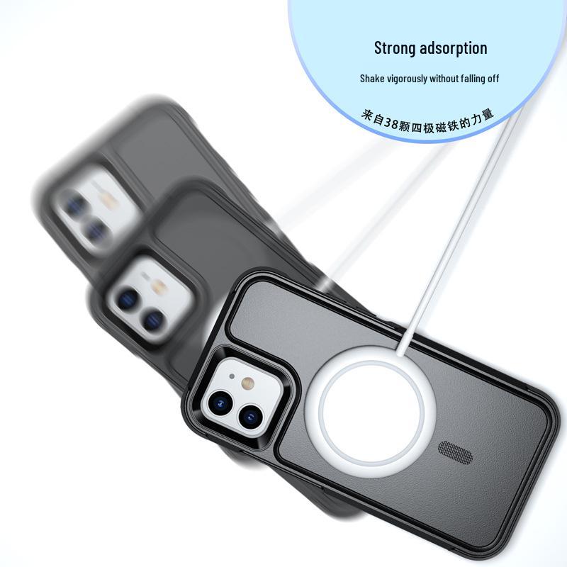 Custodia Magnetica BOX Two-Defense MagSafe per iPhone 12-17: Protezione Anti-Goccia e Anti-Polvere