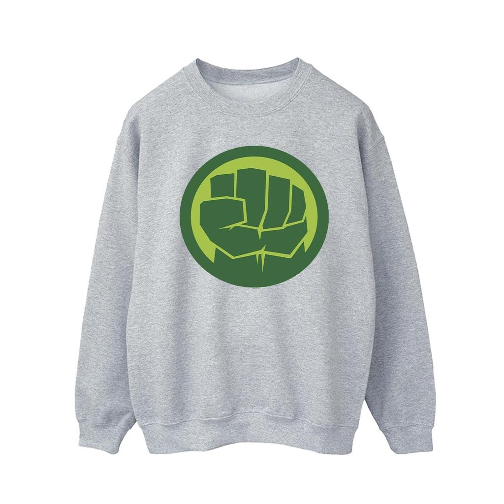 Marvel Mens Hulk Chest Logo Sweatshirt