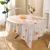 20Pcs Oil Proof Round PVC Tablecloth Plastic Fresh Fruit Tablecloth  Desk