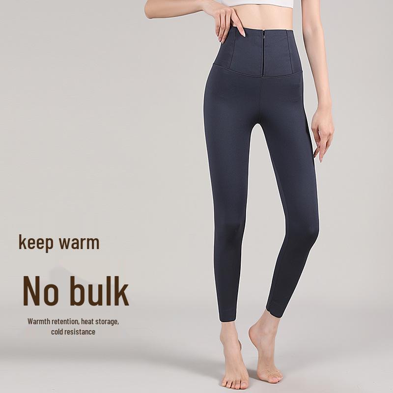 Women's High Waist Velvet-Lined Tummy Control Pants