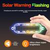 Solar LED Strobe Warning Light 92mm Waterproof Rechargeable Bike Safety Flash