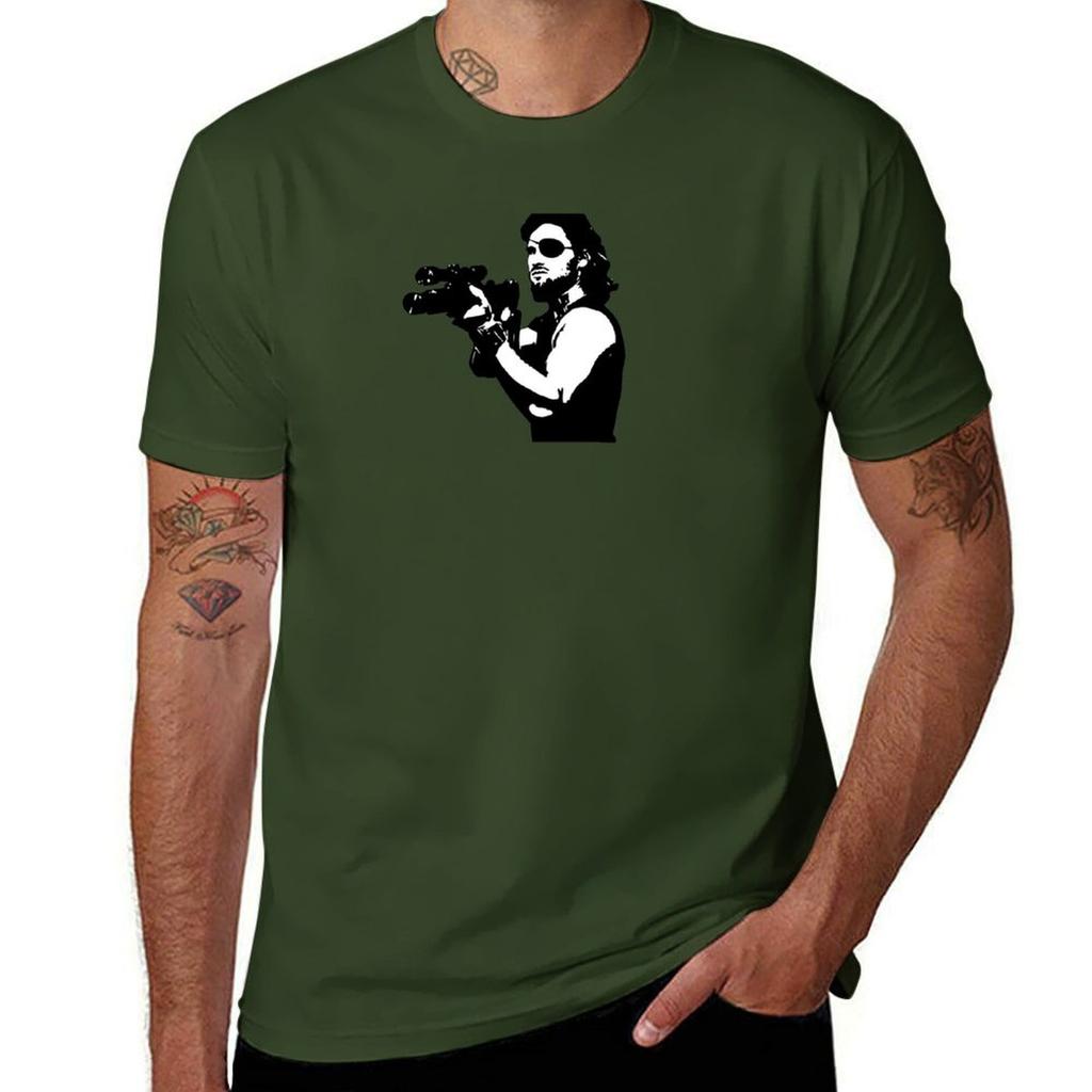 Snake Plissken Vector Gun Qiangy T-shirt magliette t-shirt grafiche top estivi per un ragazzo vestiti estivi t-shirt da uomo