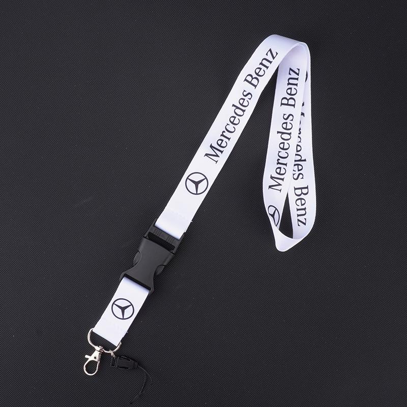 ZPU1  For Mercedes Benz A C E S G Class GLS W177 E300 GLC CLE CLA GLB New Neck Straps Lanyard Key Chain Work ID Card Hanging Rope Ring