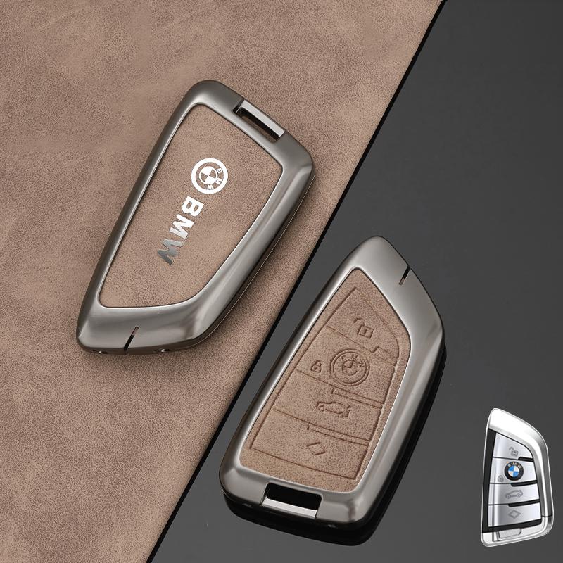 Hot 2025 Zinc Alloy Car Key Case Cover Holder Shell For BMW X1 X3 X5 X6 X7 1 3 5 6 7 Series G20 G30 G11 F15 F16 G01 G02 F48 Acce