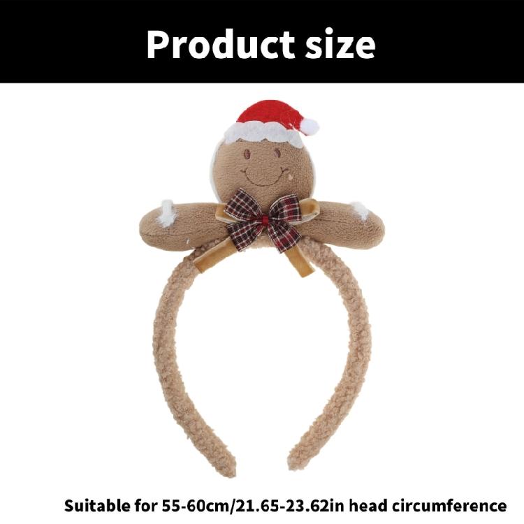 Fashion Plush Winter Headwear Kids Christmas Hairband Christmas Tree Headpiece for Women and Children