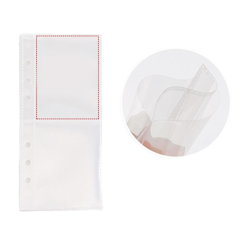 

6 колец Обложки для альбома для ПВХ-карт ИЛИ 10 листов 20 карманов 6 пробитых отверстий Карманный фоторукав для 6 колец Органайзеры для карт