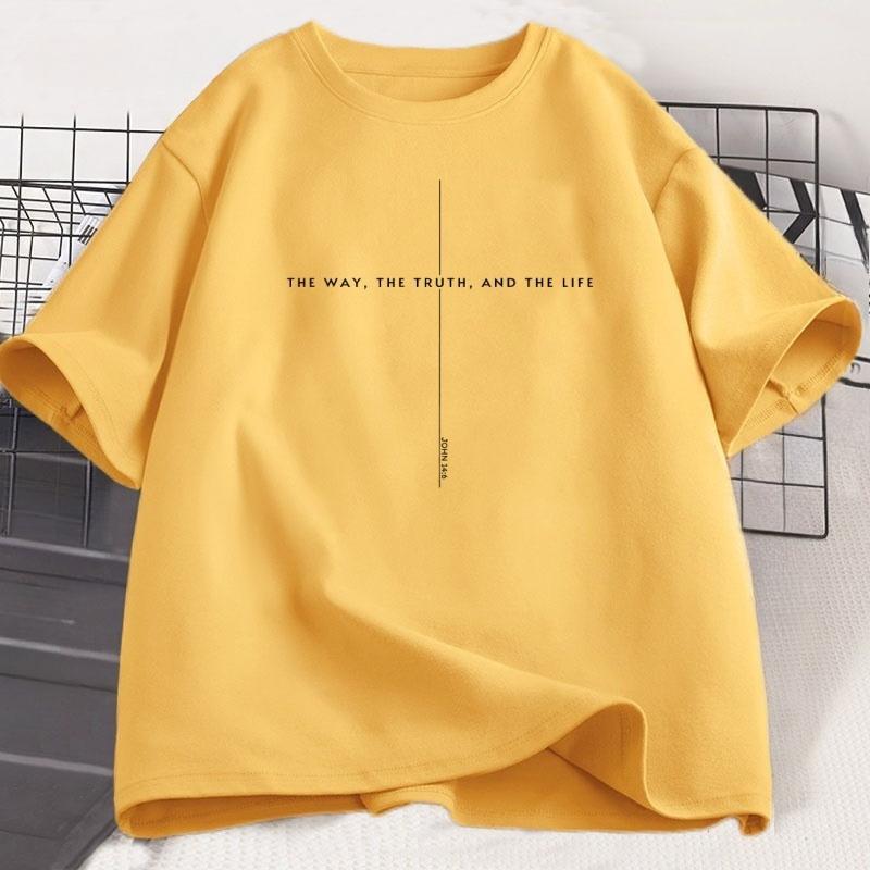 

John 14 6 T Shirt Yeshua Jesus Is King Merch Tshirt The Way The Truth The Life Jesus Christian T-shirt Faith Over Fear Cross 4XL