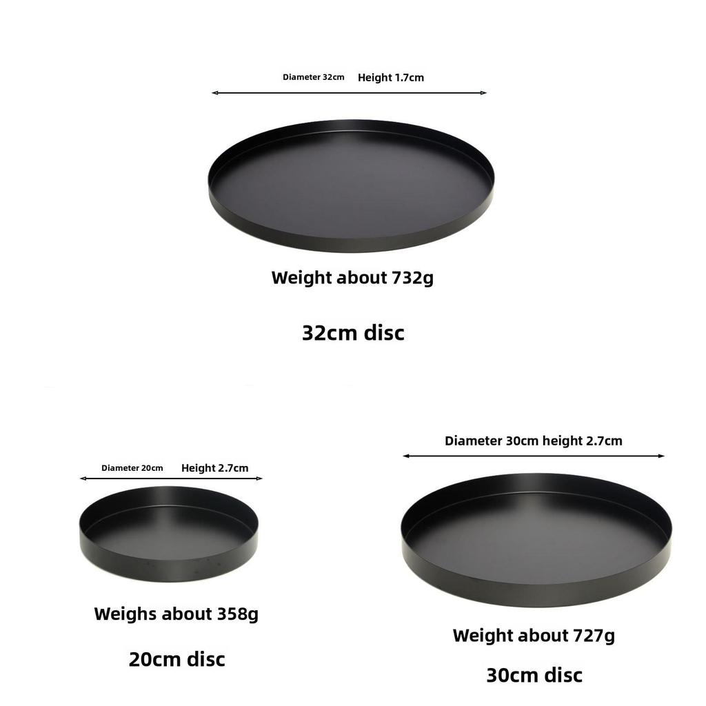 Modern Minimalist Stainless Steel Serving Plate For Hotel Coffee Tea Accessories