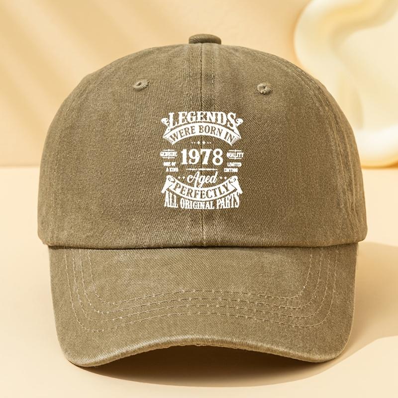 LEGENDS  Print Baseball Cap Unisex Fashion Versatile Hat Classic Retro Washed Outdoor Lightweight Curved Brim Cap Trucker