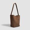 Korean Version Autumn and Winter Premium Texture Retro Suede Shoulder Bucket Bag Ins Versatile Women's Bag Underarm Bag Trendy Handbag