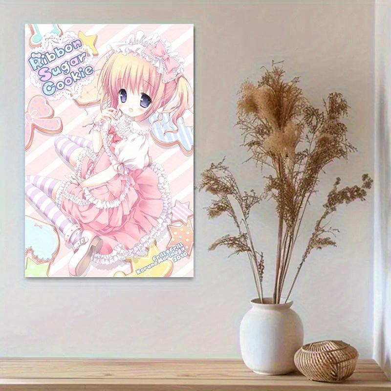 VIKAMA Japanese Sweet Girl Lolita Tapestry Cute Maid Girl Manga Exhibition Background Wall Room Decoration Home Decoration