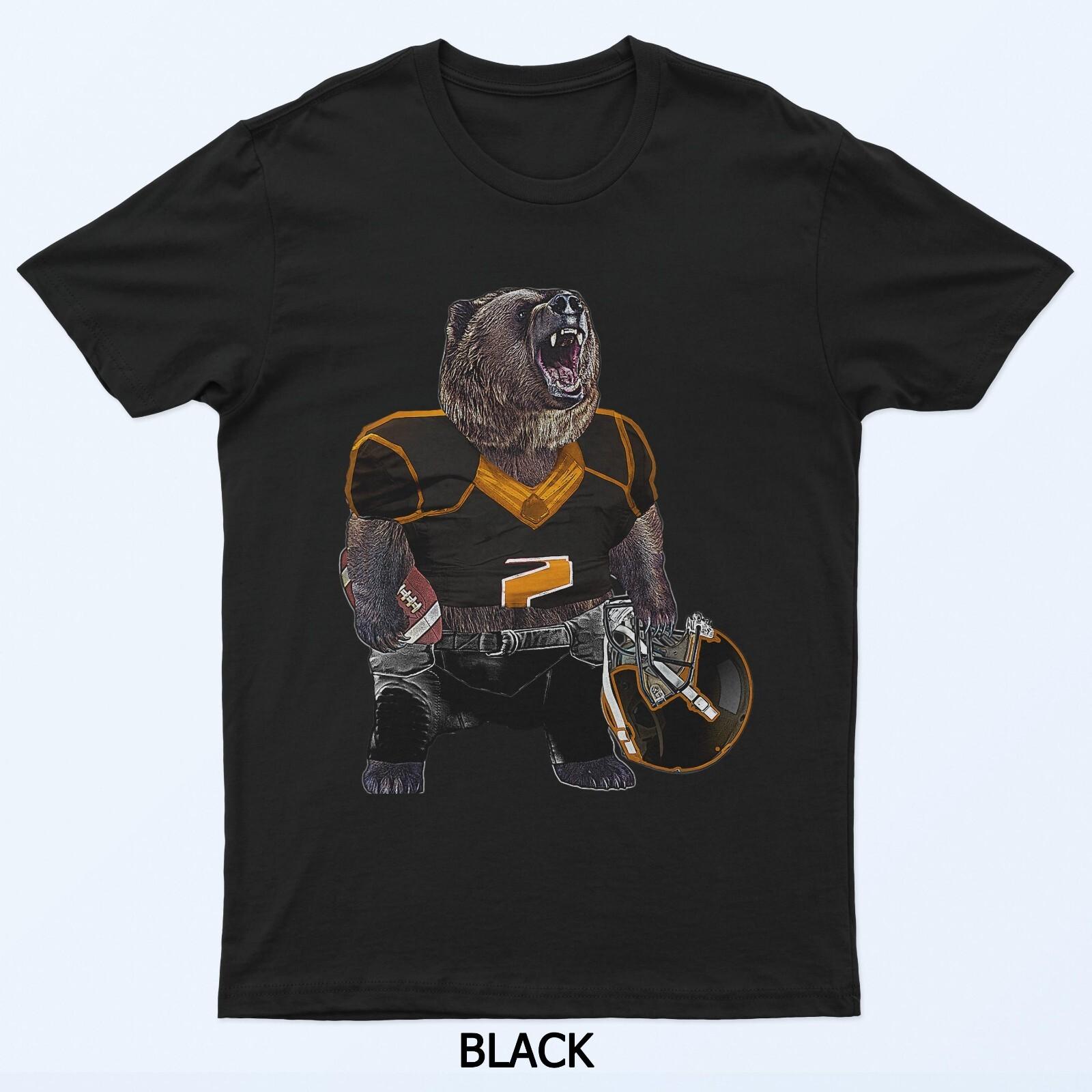 

Football Grizzly Bear T-Shirt 4XL