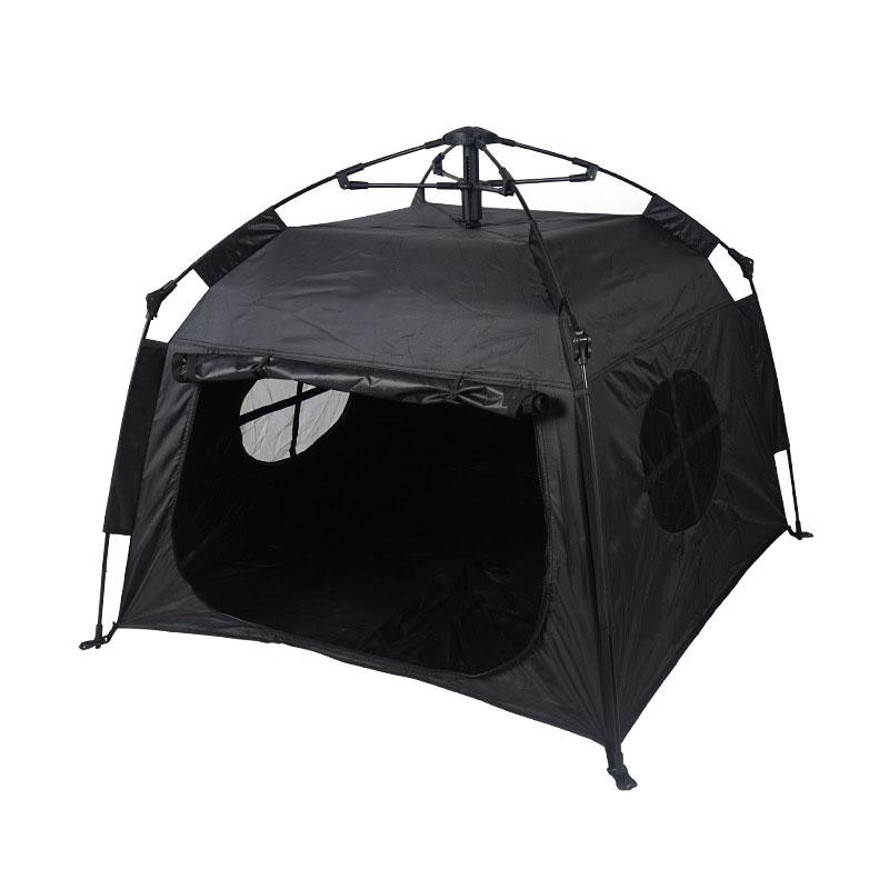 Automatisches Falt-Haustierzelt Wetterfest Tragbar Katzenhundehaus Outdoor Indoor Unterstand Camping Reisezubehör Oxford-Gewebebezug