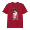 T-shirt Whitney Houston Iconica Foto Stampa Wanna Dance Stile Retro Moda vintage Lavata Alla Moda uomo Comoda