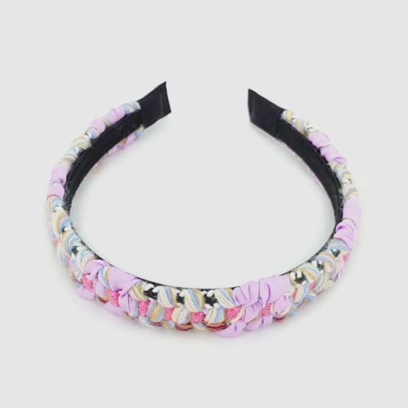 LALA Tweed Hairband P-Pink