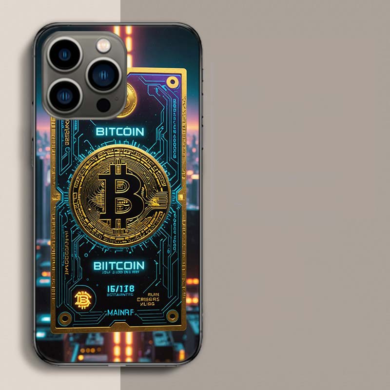 Bitcoin Money Phone Case For Iphone 17 Air 15 Pro 14 Plus 16 Pro Max 17E 16E 12 13 Mini 11 Cover Cute Fundas