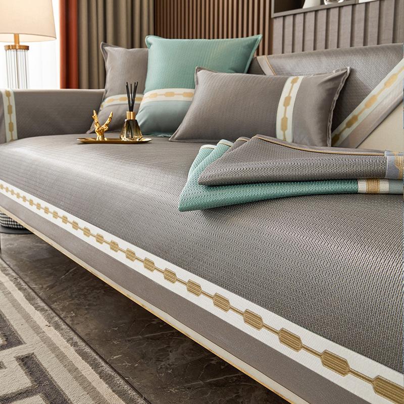 

Подушка для дивана Ice Silk, летний летний коврик, нескользящий, легкий, роскошный и простой, современные подушки для сидений, летний чехол для дивана 70*70cm