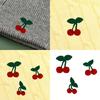 4Pcs Creative Handmade Cloth Cherry Keychain Brooch DIY Kit Friendly Craft Brooch Pin Accessories