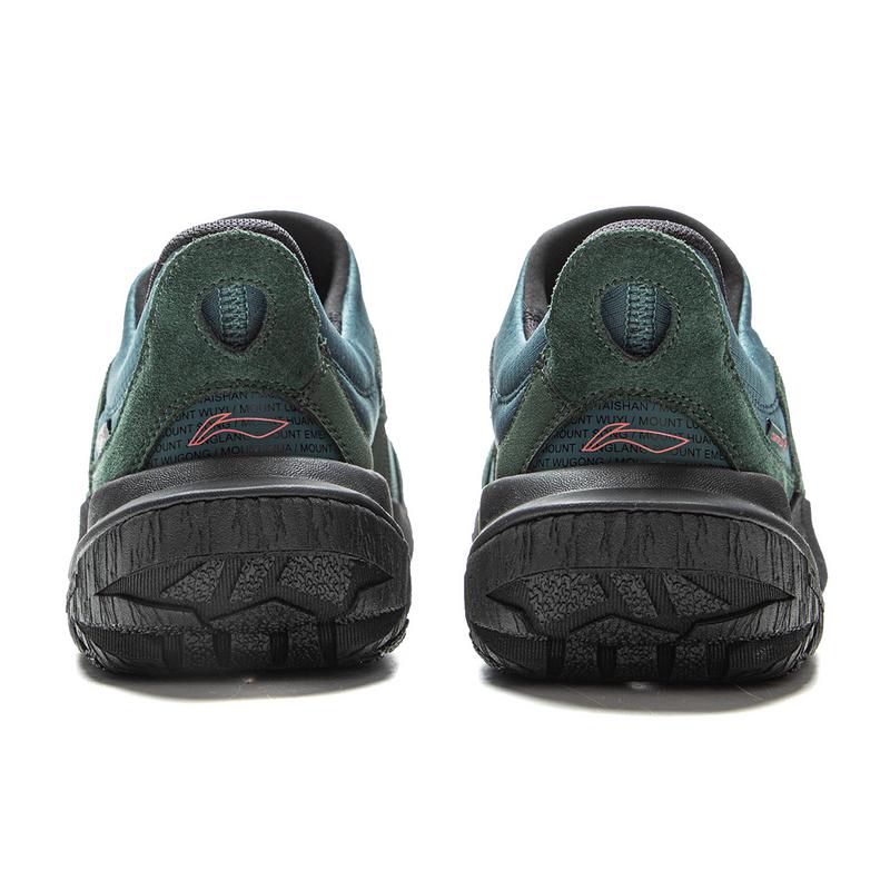 New LiNing CF Tracing Shock Absorbers Rebound Low Top Outdoor Shoes Unisex Blue Green AHCV073-2