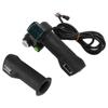 One Pair Electric Bike Throttle Handlebar with Big Head Lock Blue Screen 12V To 99V Bike Throttle Grip for Riding