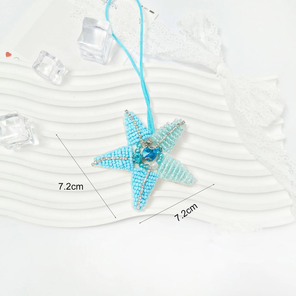 5-10cm Rhinestone Patch Starfish Pendant Sea Horse Patch For Bag Decoration Accessories Personalized Gifts Clothing Applique