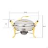 Chafing Dish Cooking Pot Plates Portable Thickened Camping Alcohol Stoves for Backpacking