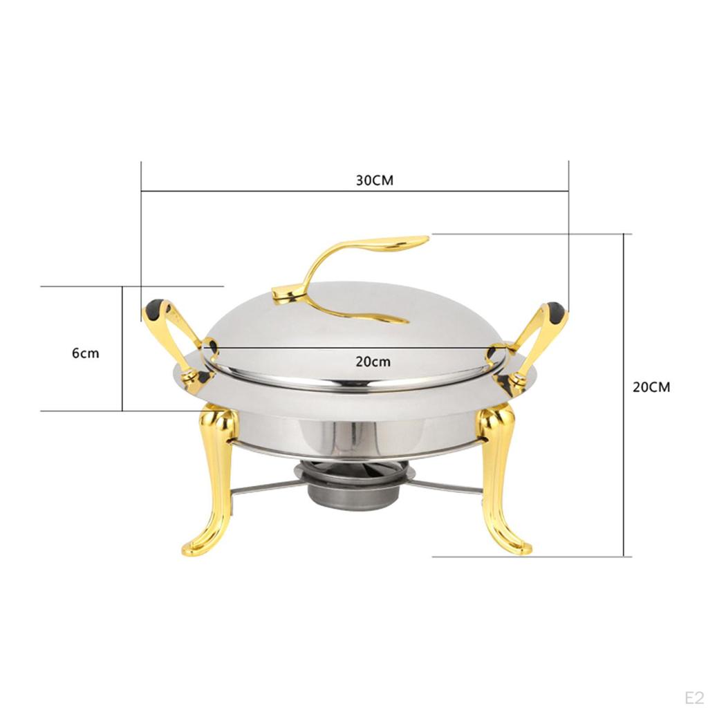 Chafing Dish Cooking Pot Plates Portable Thickened Camping Alcohol Stoves for Backpacking