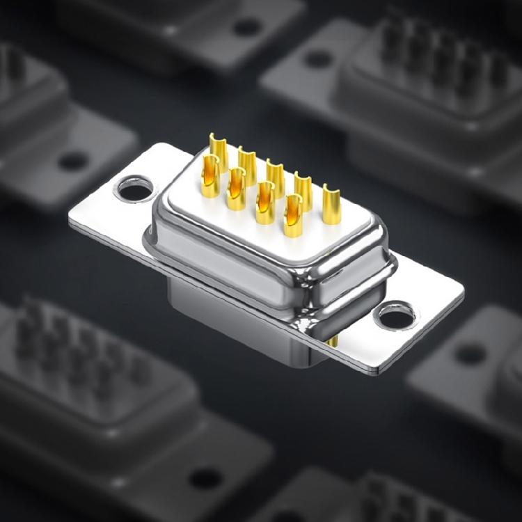 Metal DB9 Serial Port Connector Mini RS232/485 Adapter 9Pin DB9 Male Female Welding Connector Industrial Data Transfer