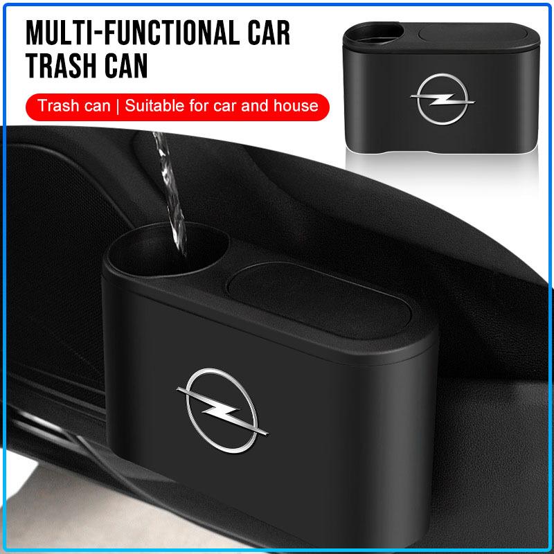 1Pcs Portable Hanging Mini Car Trash Can Wastebasket Trash Can with Lid For Opel crosa d astra h insignia astra j zafira b mokkaastra vivaro astra g