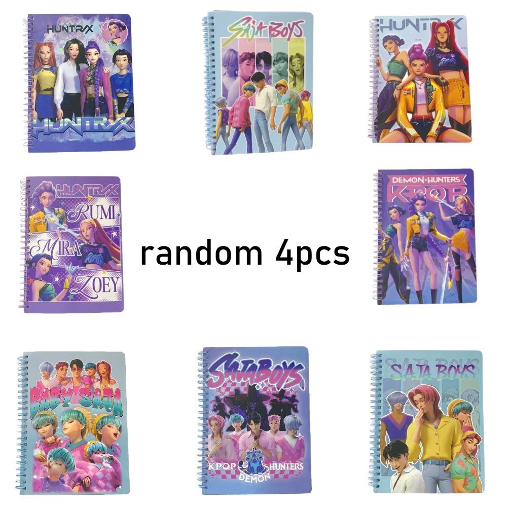 Mini vreckové špirálové zápisníky Kpop Huntri/X, Poznámkový blok, špirálová brožúrka, Idol Demon Hunter, párty suveníry t