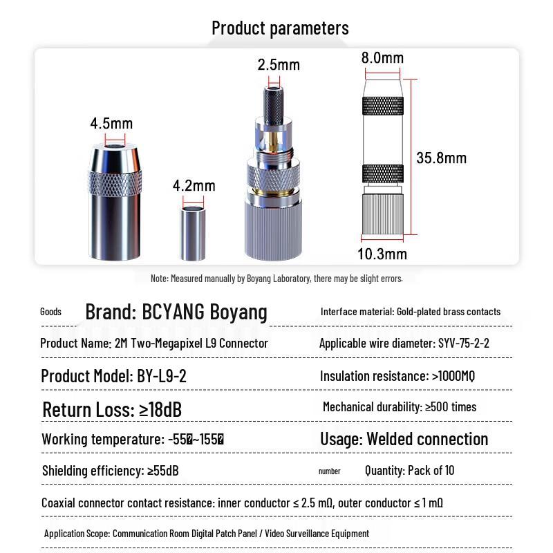 Boyang E1 DDF Coaxial Cable Connector