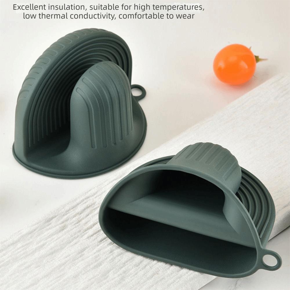 Non Slip Kitchen Pinch Mittens Thickened Baking Gloves Soft Silicone Oven Mitts  Baking