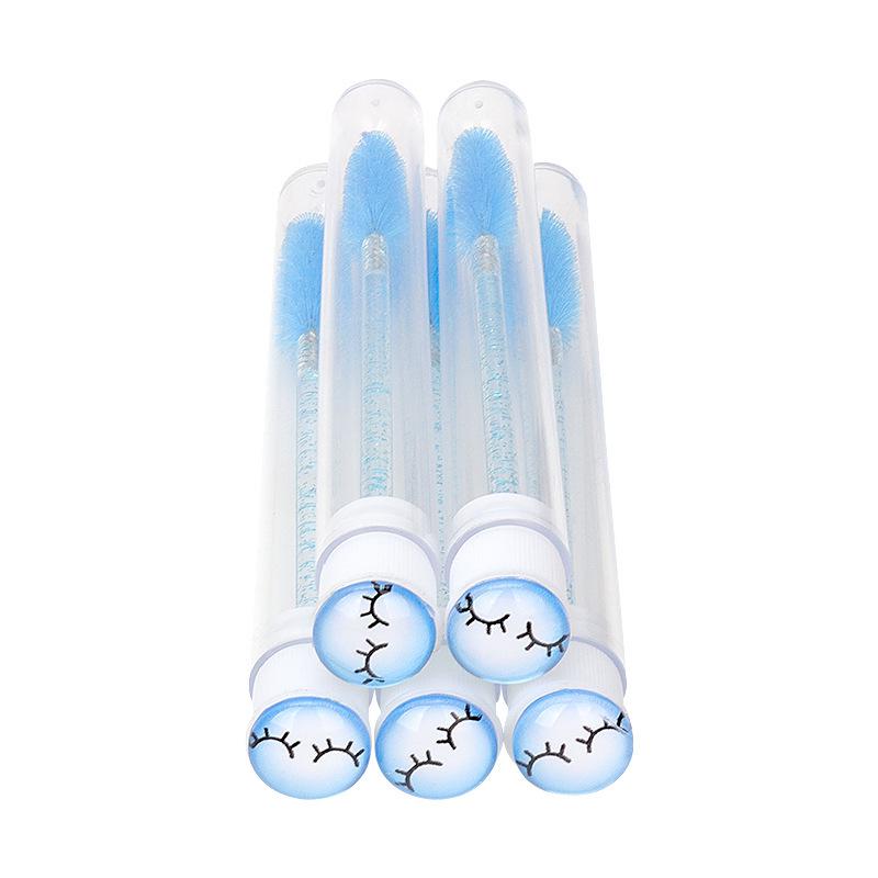 Disposable Crystal Rod Mascara Wand & Eyebrow Comb for Eyelash Extension Makeup