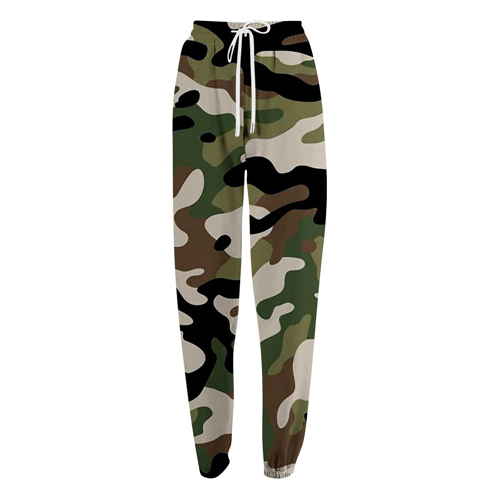 Женские повседневные модные повседневные брюки с принтом — фото 4