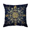 Gold Christmas Theme Pillowcase Printed Polyester 40/45/50cm Throw Pillowcover Decorative Sofa Cushion Pillowslip Home Decor