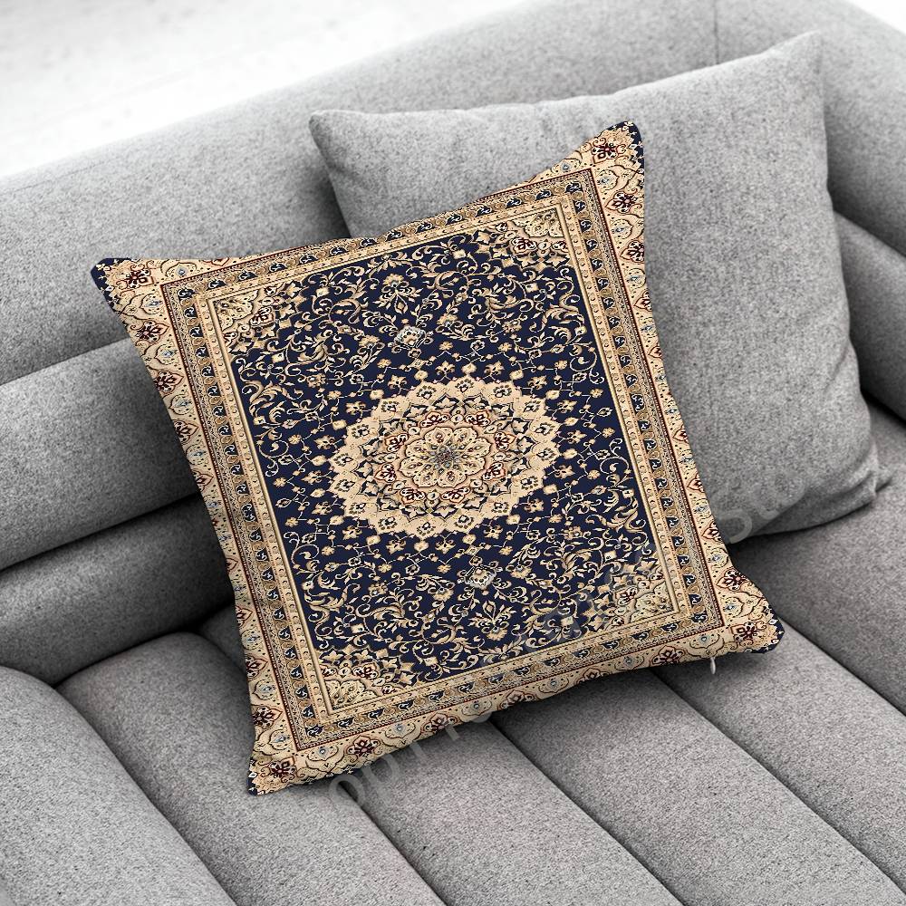 Persian Carpet Floral Pattern Throw Pillow Case For 50x50cm 40x40cm 55x55cm 45x45cm 30x30cm Square Bedroom Pillowcase Cover