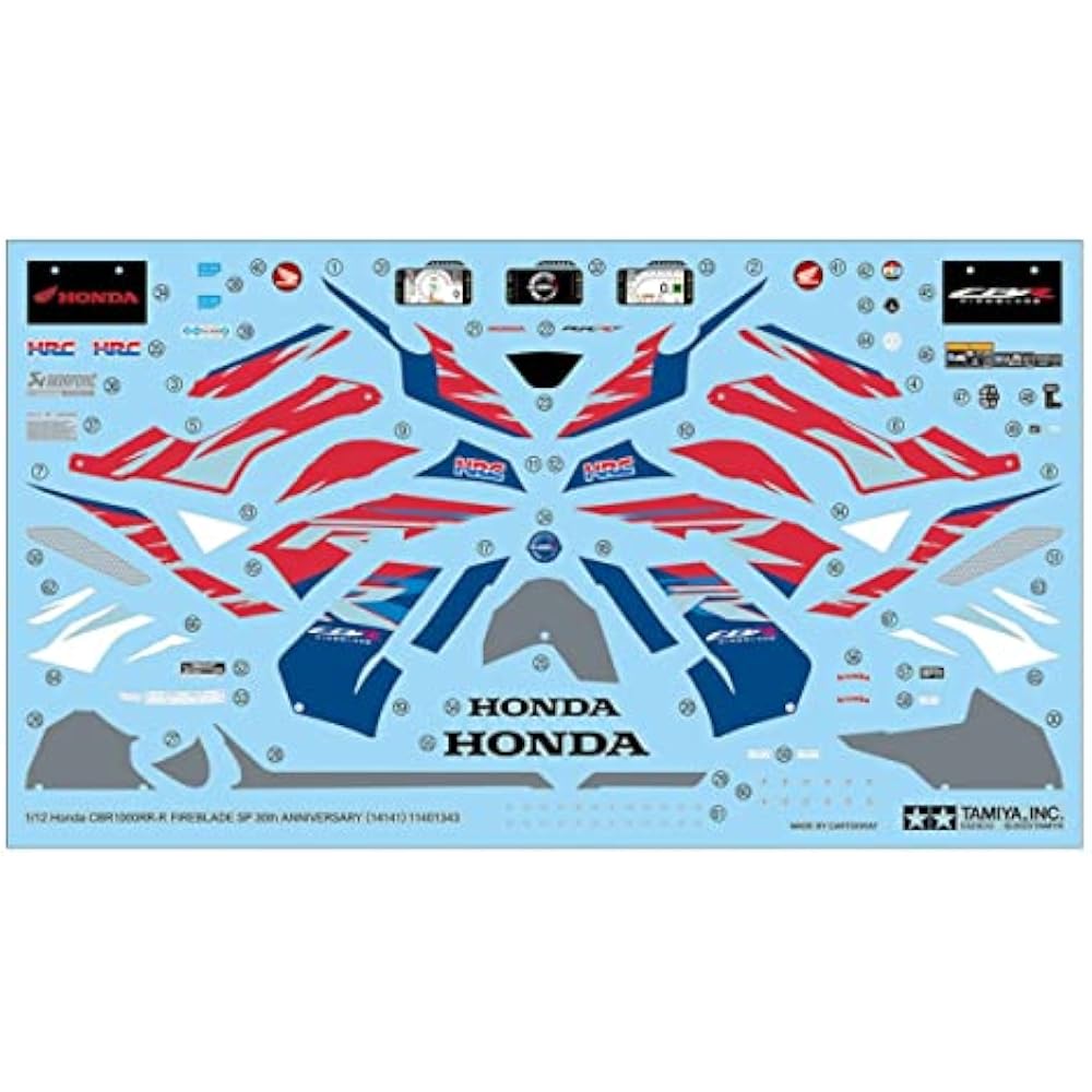 Tamiya (TAMIYA) 1/12 Motorcycle Series No.141 Honda CBR1000RR-R FIREBLADE SP 30th Anniversary Mod...