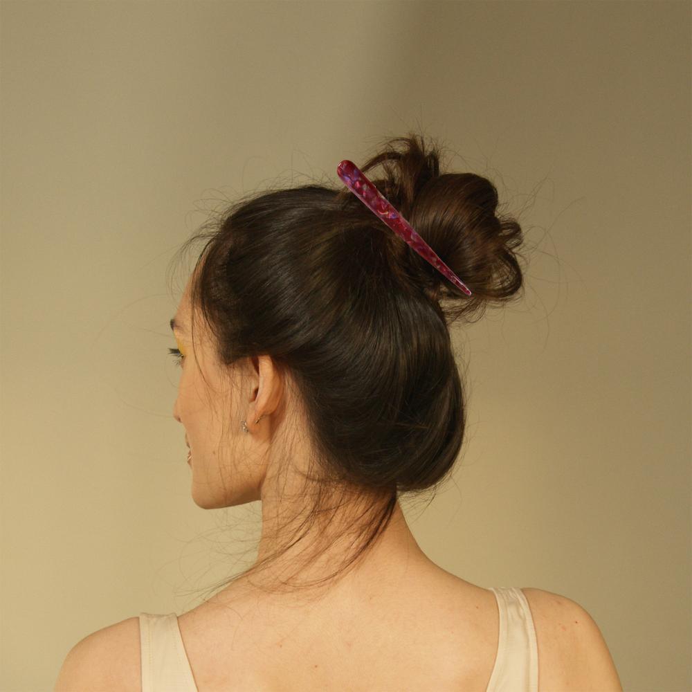 Long Stick Hair Clip Large Alligator Hair Clips Metal Hairgrips Non-Slip Acetic Acid Hairpin