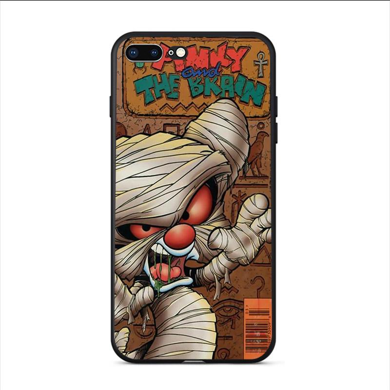 High Quality Phone TPU Case Cartoon TV Series Pinky and the Brain For iPhone 5 5S SE 2020 6 6s 7 8 Plus X XR XS MAX 11 11Pro Max