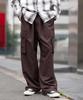 WEGO Easy Wide Cargo Size M Men's Slacks, Brown,