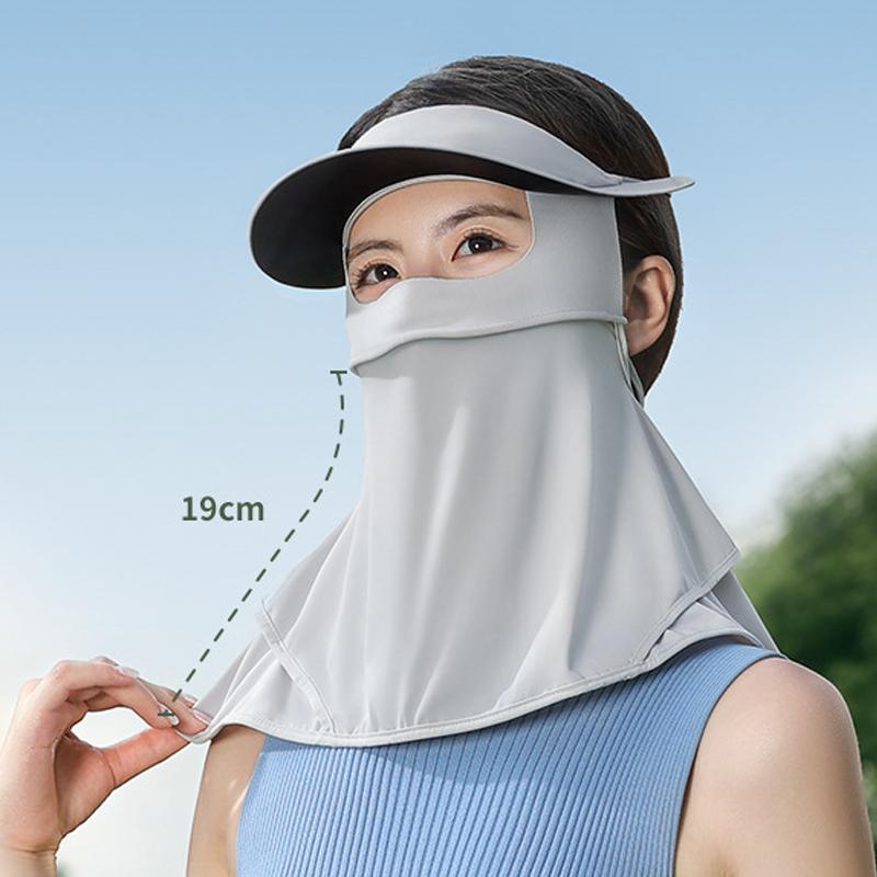 Summer Women Anti-UV Sun Hat Outdoor Activity Sport Face Cover Headwear Double Layer Breathable Riding Hat Skeleton Support Bucket Cap