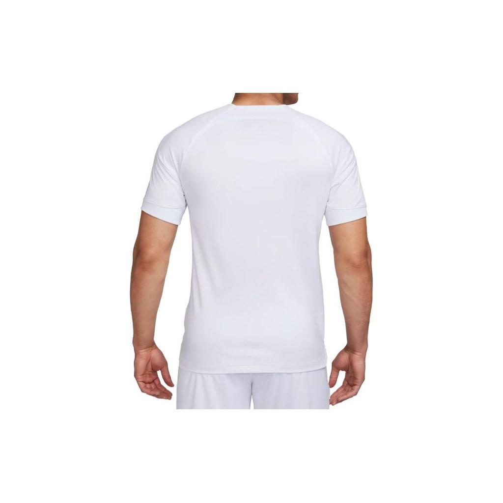 Nike V-Neck Pullover Pattern Print Slim Fit Soccer Jersey Men Tops White DX2688-101