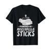Mozzarella Sticks Funny Cheese Food Recipe T Shirt Vintage Comfortable Stretched Top For Everyday Wear Soft Casual