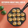 Takoyaki Maker Pan 14 Hole Design Oven Safe Iron No Coating Half Sphere Octopuses Ball Maker For Home Cooking Tool