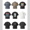 Vintage Gewaschen Lockerer Schnitt Streetwear Baumwolle T-Shirt Herren Damen Kurzarm Grafik T-Shirt Lässig